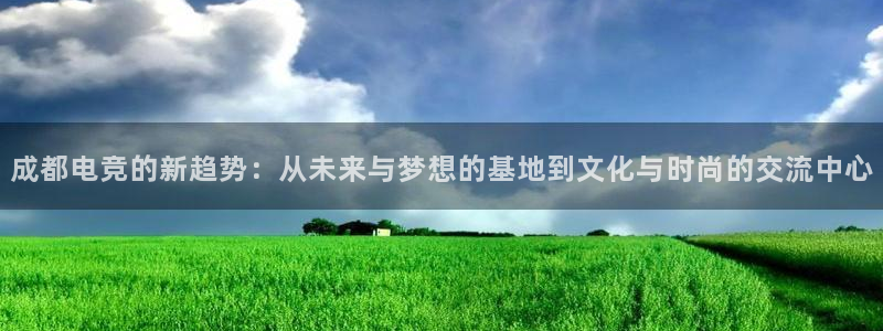 im电竞和泛亚电竞哪个好：成都电竞的新趋势：从未来与梦想的基地到文化与时尚的交流中心